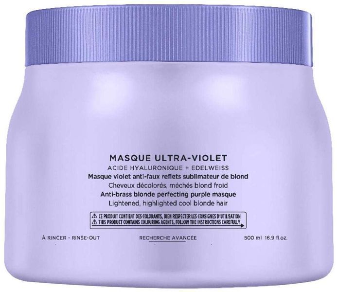 Маска против желтизны волос Kerastase Blond Absolu Ultra-Violet 500 мл 00-00020187 фото
